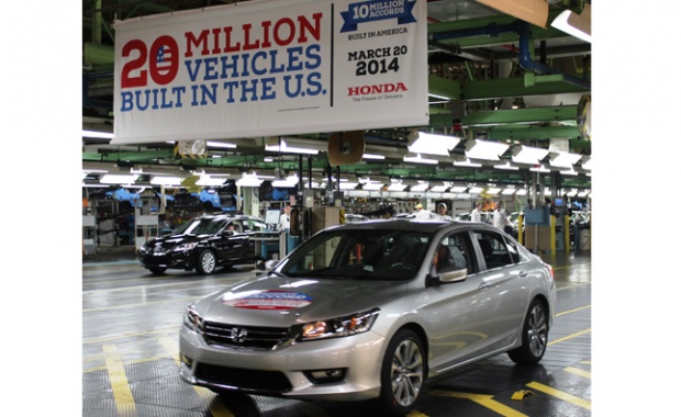 20 Million Vehicles Built at American Site of Honda