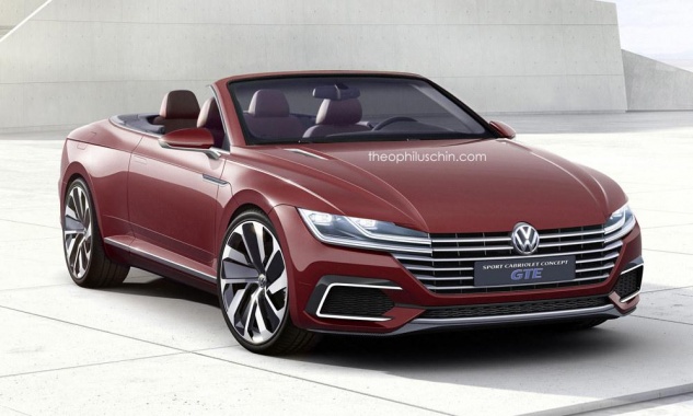 Sport Cabriolet Concept GTE was interpreted as a Replacement for Volkswagen Eos