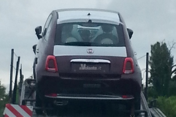See partially revealed Fiat 500 Facelift