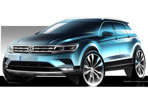 First sketches of Tiguan from Volkswagen