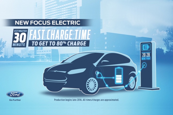 30 Minutes to charge 2017 Ford Focus Electric