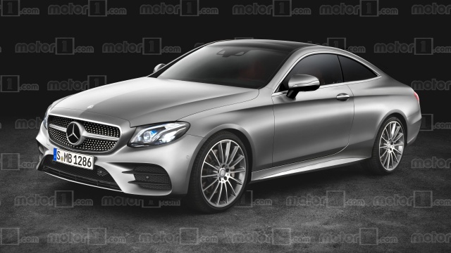 Rendering of the 2018 Mercedes E-Class Coupe