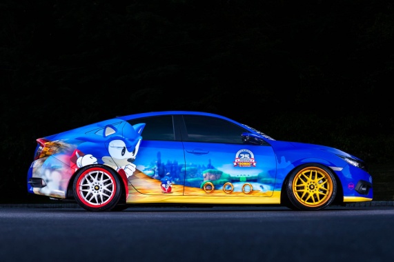 'Sonic Civic' from Honda for Hedgehog's 25th Birthday