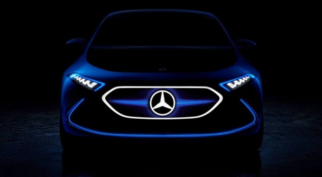 Mercedes-Benz Teased A Fully-Electric Hatchback Concept 