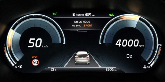 A new Kia XCeed provides with a digital dashboard