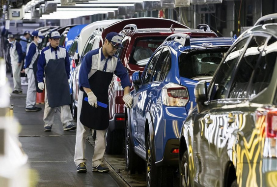 Subaru shuts down its plants due to typhoon