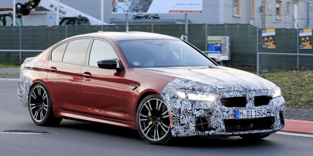 The updated BMW M5 Sedan staged the first test races