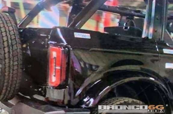 New serial Ford Bronco photographed on the conveyor