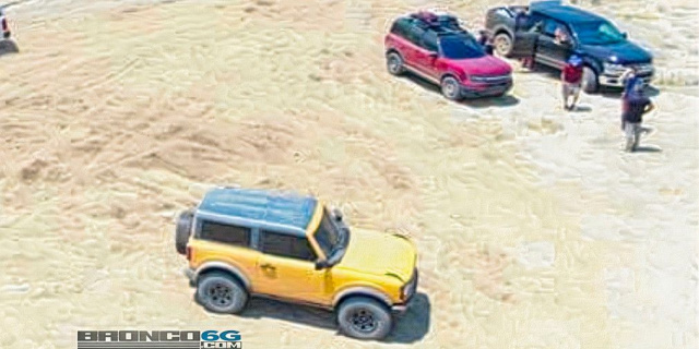 New Ford Bronco and Bronco Sport appeared at a photoshoot