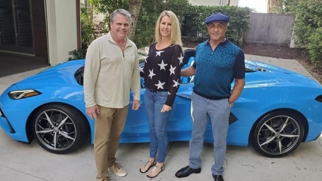Sylvester Stallone has a brand new Chevrolet Corvette