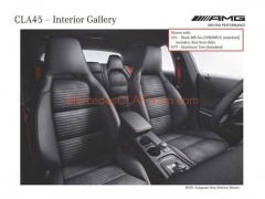 Mercedes CLA45 AMG Ordering Guide Leaked pic #578