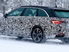 First tests of the updated Audi A4 Avant Wagon were held on snowy roads
