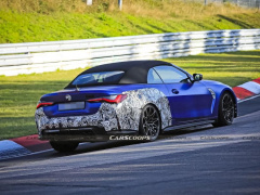 The new BMW M4 convertible has lost almost all camouflage for the first time