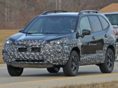 The updated Subaru Forester is out on the road for tests 