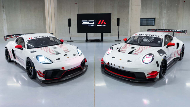 Manthey Anniversary Edition 911 GT3 Cup and 718 Cayman GT4 RS Racers