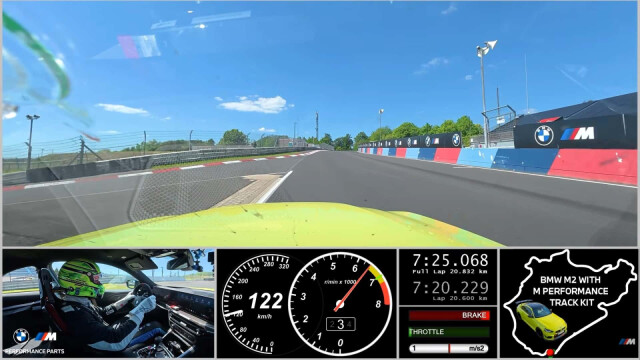 BMW M2 with new M Performance Track Kit sets Nürburgring record