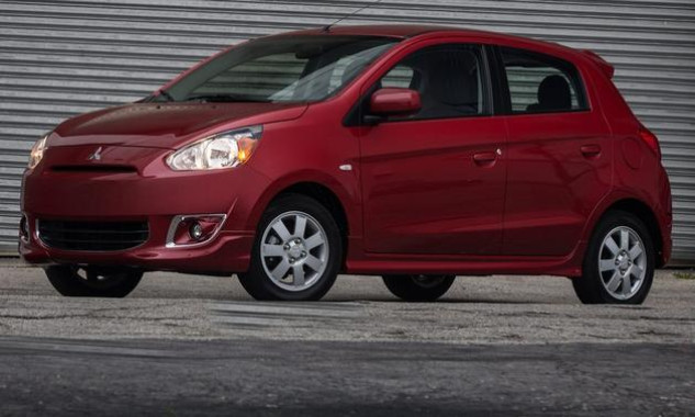 The Mitsubishi Mirage presentation at the New York auto show