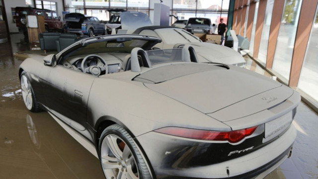 Jaguar F-Types Wasted in German Flooding