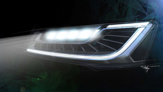 2014 Audi A8: Additional Fresh Matrix LED Headlights