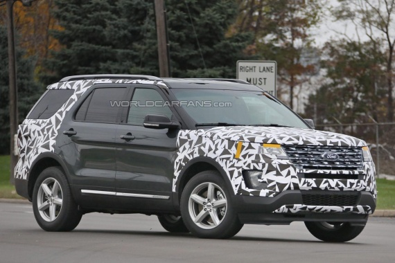 2016 Ford Explorer Outlook was detected with Minimum Camouflage
