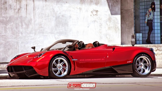 Pagani Huayra Roadster Rendering Hints on the Future Models