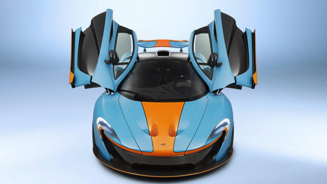 McLaren P1 has a Refined Look in Gulf Oil Colour