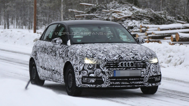 The Images of the Modified Audi A1 Leaked Spotted at a Test Drive