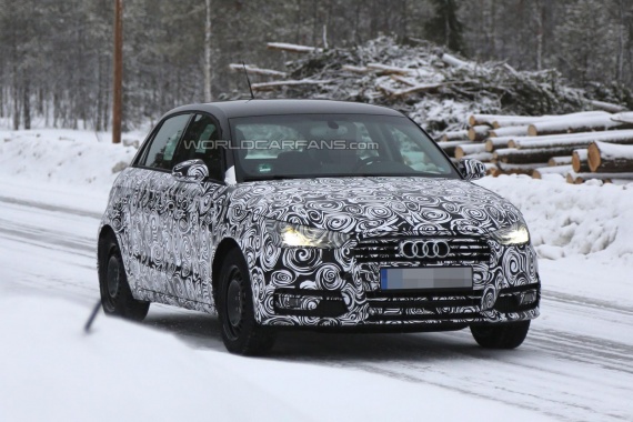 The Images of the Modified Audi A1 Leaked Spotted at a Test Drive