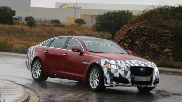 Leaked Photos of 2015 Jaguar XJ in Almost Full Attire