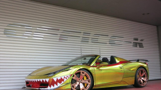 Office-K Has Redesigned the 458 Spider Golden Shark from Ferrari