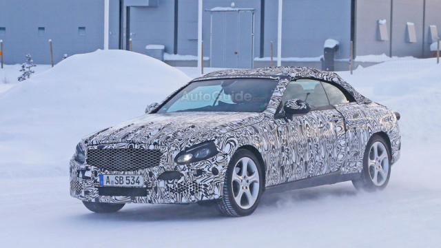 2016 C-Class Convertible from Mercedes Caught in the Snow