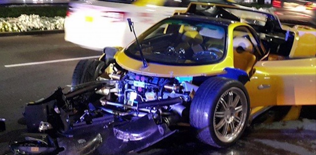 Pagani Zonda F Has Crashed in Dubai