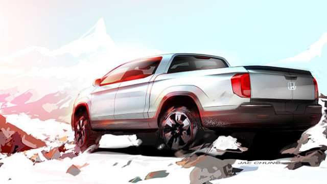 Next-Generation Honda Ridgeline Teased in Sketch