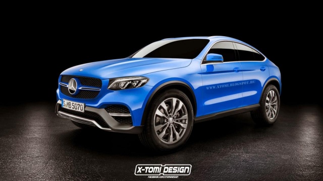 Production Variant Rendering of Mercedes-Benz Concept GLC Coupe