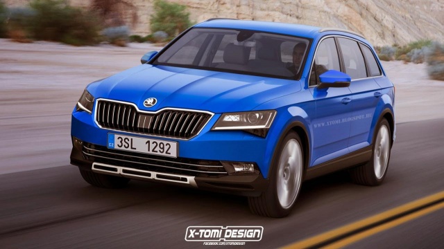 Rendering of Skoda Snowman / Polar before its Reveal in the end of 2015