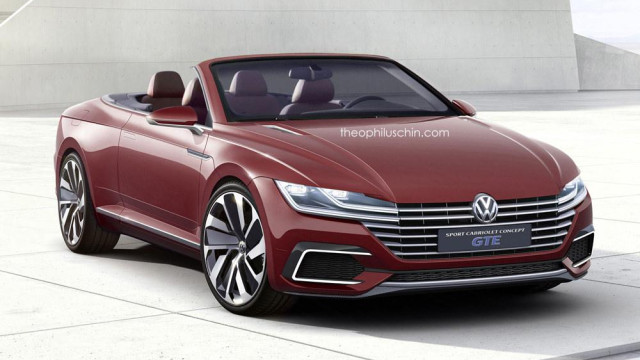 Sport Cabriolet Concept GTE was interpreted as a Replacement for Volkswagen Eos