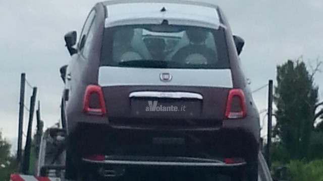 See partially revealed Fiat 500 Facelift