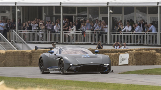 A Dynamic Premiere of Aston Martin Vulcan at Goodwood