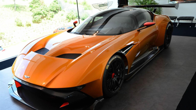 See Stunning Orange Aston Martin Vulcan!