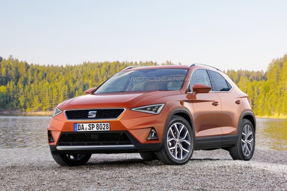 Rendering of SEAT Ibiza-Based Crossover before 2017