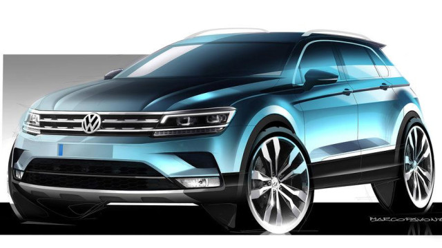 First sketches of Tiguan from Volkswagen