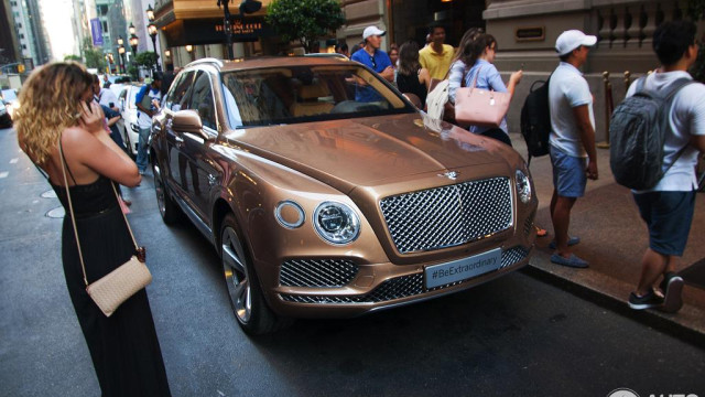 Bentley Bentayga was snapshot in New York