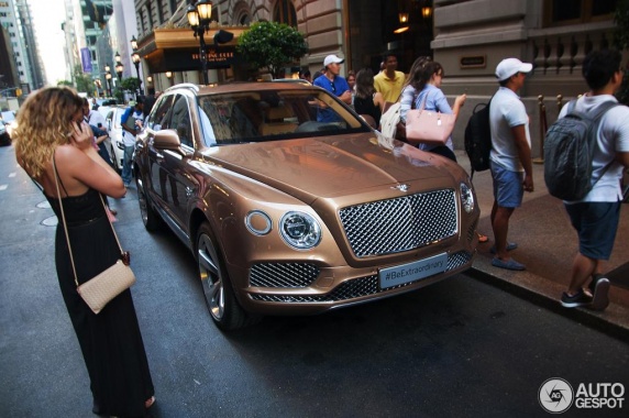 Bentley Bentayga was snapshot in New York