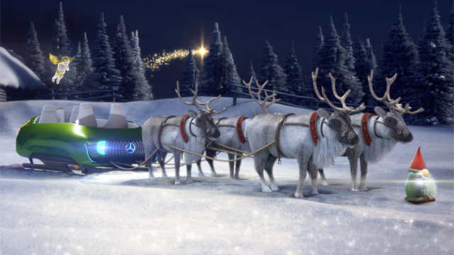 A Santa-Class Christmas Sleigh from Mercedes