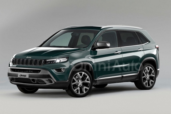 Rendering of 2017 Jeep compact SUV