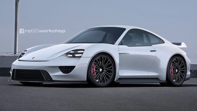 Porsche 911 Rendered With Mission E Design