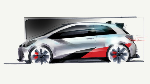 A Sketch Of Hot Yaris From Toyota