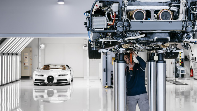 Check Out the Fancy Bugatti Chiron Factory