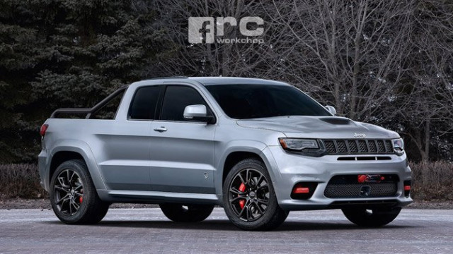 See The Render Of Jeep Grand Cherokee SRT Hellcat Pickup Truck