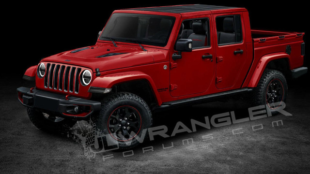 Rendering Of 2019 Jeep Wrangler Pick-Up